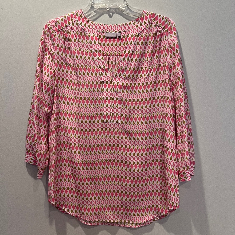 Ellie Kai Silk Tunic Blouse